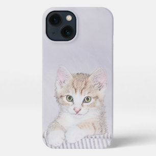 Etui iPhone 13 Tabby Orange Kitten Peinture - Art Chat original