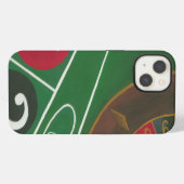 Etui iPhone 13 Table de roulette avec jetons et roue (Verso Horizontal)