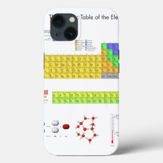 Etui iPhone 13 Tableau scientifique périodique des éléments