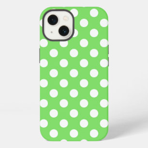 Etui iPhone 13 Taches blanches sur un Case-Mate iPhone en vert po