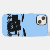 Etui iPhone 13 Tambours monogrammes (Verso Horizontal)