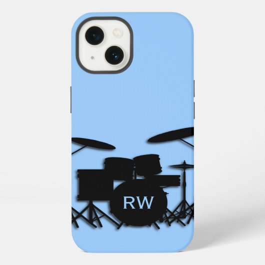 Etui iPhone 13 Tambours monogrammes (Verso)