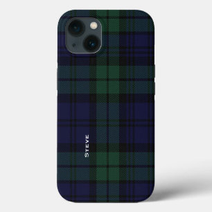 Etui iPhone 13 Tartan Plaid Black Watch