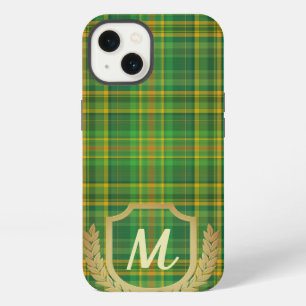 Etui iPhone 13 Tartan Vert Rich (Carreaux) Personnalisé