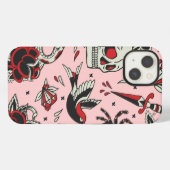 Etui iPhone 13 Tatouage Old School (Verso Horizontal)