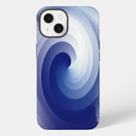 Etui iPhone 13 Tempête bleu saphir (Verso)