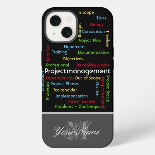 Etui iPhone 13 Termes de gestion de projet pour ProjectManagers (Verso)