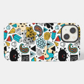 Etui iPhone 13 Tête folle (Verso Horizontal)