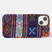 Etui iPhone 13 Textile bhoutanais (Verso Horizontal)