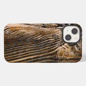 Etui iPhone 13 Texture de bois cool unique (Verso Horizontal)