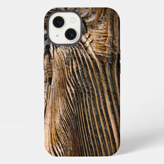 Etui iPhone 13 Texture de bois cool unique (Verso)