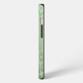 Etui iPhone 13 Texture de léopard à paillettes vertes (Côté gauche)