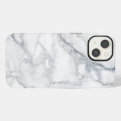 Etui iPhone 13 Texture de marbre blanc (Verso Horizontal)