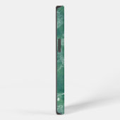 Etui iPhone 13 Texture de marbre vert (Côté droit)