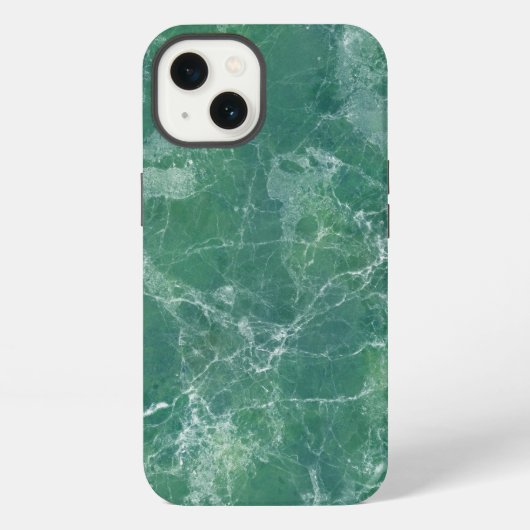 Etui iPhone 13 Texture de marbre vert (Verso)