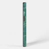 Etui iPhone 13 Texture de marbre vert (Côté droit)