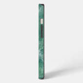 Etui iPhone 13 Texture de marbre vert (Côté gauche)