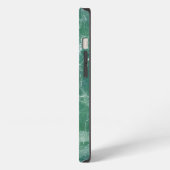 Etui iPhone 13 Texture de marbre vert (Côté gauche)