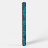Etui iPhone 13 Texture de terrazzo Marble Bleu (Côté droit)