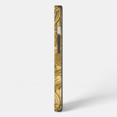 Etui iPhone 13 Texture dorée (Côté gauche)