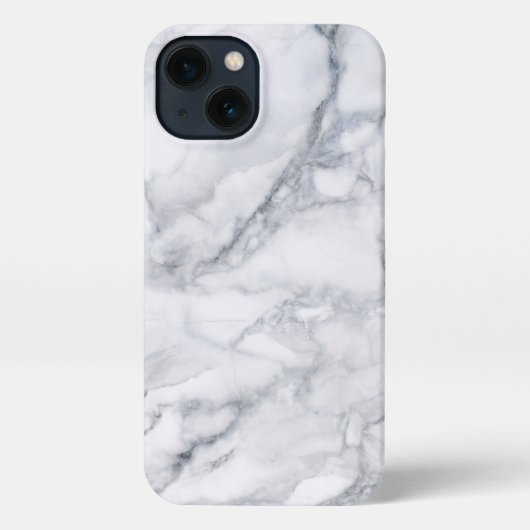 Etui iPhone 13 Texture Marbre blanc (Verso)