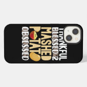 Etui iPhone 13 Thankful Blessed Mashed Potato Obsessed (Verso Horizontal)