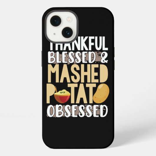 Etui iPhone 13 Thankful Blessed Mashed Potato Obsessed (Verso)