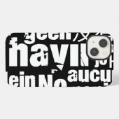 Etui iPhone 13 The word "No" in different languages (Verso Horizontal)