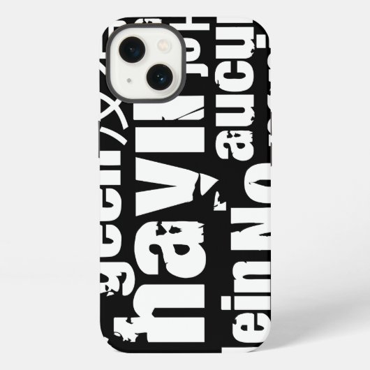 Etui iPhone 13 The word "No" in different languages (Verso)