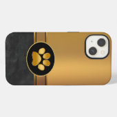 Etui iPhone 13 Thème Chien Empreinte de Patte (Verso Horizontal)