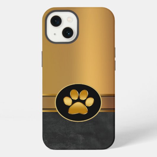 Etui iPhone 13 Thème Chien Empreinte de Patte (Verso)