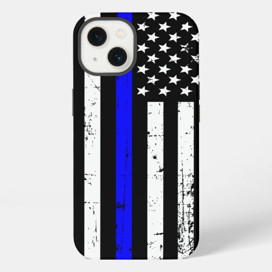 Etui iPhone 13 Thin Blue Line Flag Case (Verso)