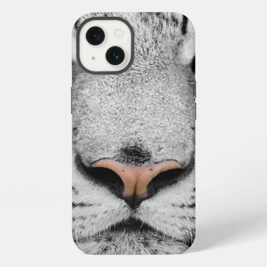 Etui iPhone 13 Tigre blanc (Verso)