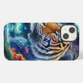 Etui iPhone 13 Tigre cosmique (Verso Horizontal)