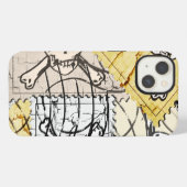 Etui iPhone 13 Timbre de crâne (Verso Horizontal)