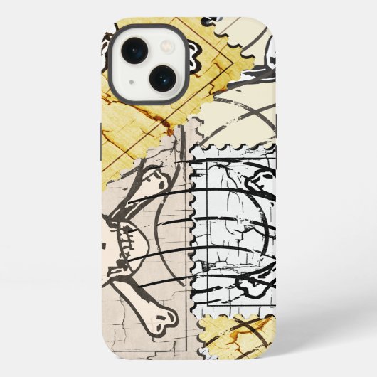Etui iPhone 13 Timbre de crâne (Verso)