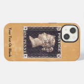 Etui iPhone 13 Timbre-poste Penny Black (Verso Horizontal)