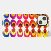 Etui iPhone 13 Tissu psychédélique (Verso Horizontal)