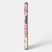 Etui iPhone 13 Toile Rose Vintage (Côté gauche)