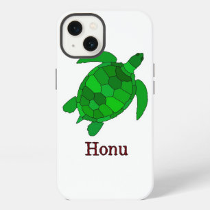 Etui iPhone 13 Tortue de mer verte hawaïenne en voie de dispariti