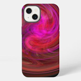 Etui iPhone 13 TOURBILLON LUMINEUX ,rouge vibrant