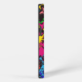 Etui iPhone 13 Tourbillons colorés abstraits / (Côté droit)