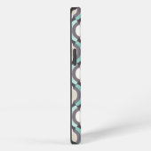 Etui iPhone 13 Tourquoise Moroccan Pattern (Côté droit)