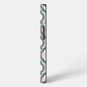 Etui iPhone 13 Tourquoise Moroccan Pattern (Côté gauche)