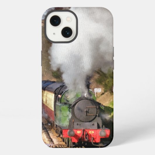 ETUI iPhone 13 TRAINS À VAPEUR (Verso)