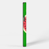 Etui iPhone 13 Tranche de pastèque Été Fruit avec monogramme de l (Côté droit)