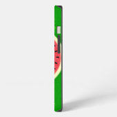 Etui iPhone 13 Tranche de pastèque Été Fruit avec monogramme de l (Côté gauche)