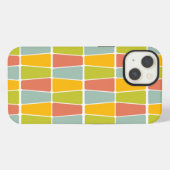 Etui iPhone 13 Trapèzes Rétro (Verso Horizontal)
