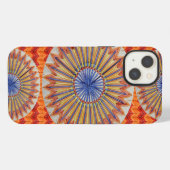 Etui iPhone 13 Tri Rainbow et Chevron Orange (Verso Horizontal)