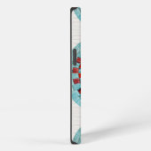Etui iPhone 13 Tri Turquoise (Côté droit)
